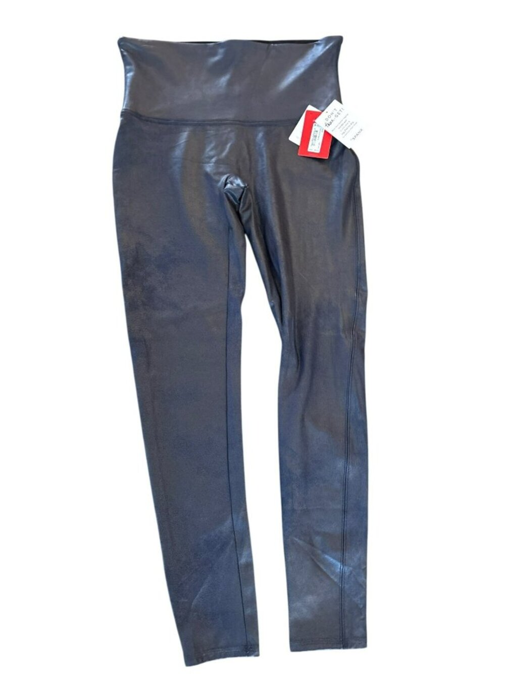 NWT Spanx Faux Leather Leggings High-Waisted 29" Inseam Shaping Waistband XL